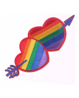 Parche de Corazon Colores Bandera LGBT