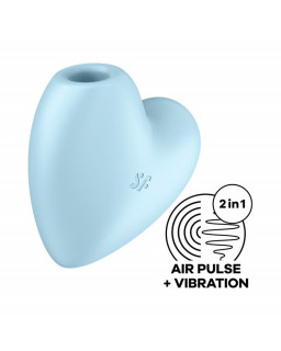 Cutie Heart Succionador de Clitoris y Vibracion Azul