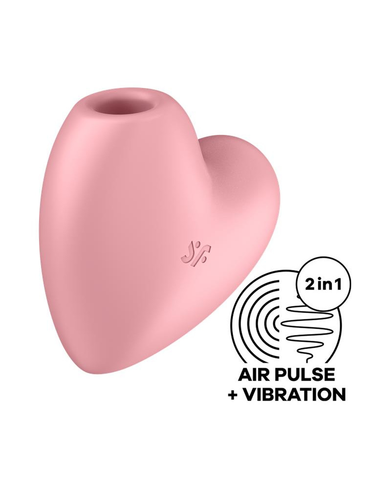 Cutie Heart Succionador de Clitoris y Vibracion Rosa