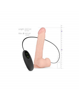 Vibrador Realista Lewis 22 cm Natural