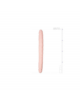 Dildo Doble Flexible Silicona Natural 40 cm