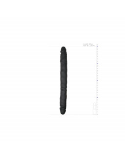 Dildo Doble Flexible Negro 40 cm