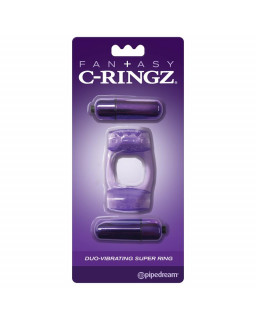 Fantasy C Ringz Super Anillo Doble Vibracion Purpura