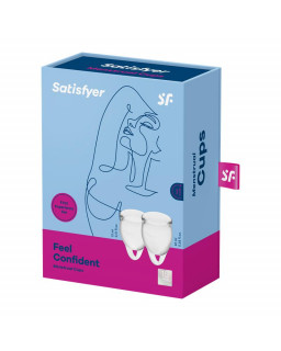 Copas Menstruales Feel Confident Transparente Pack de 2