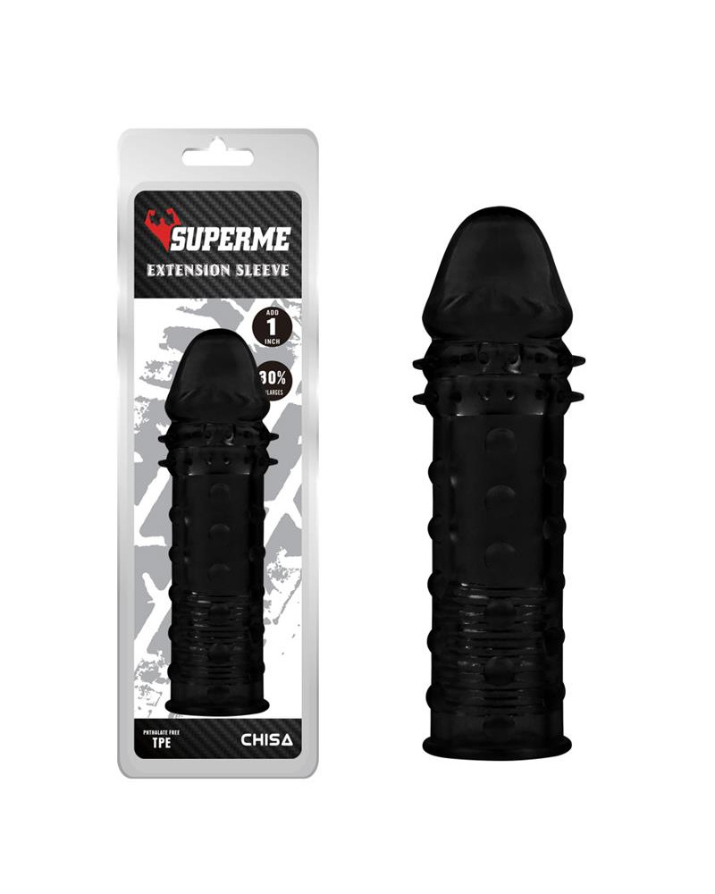 Funda para el Pene Extra Texture Negro