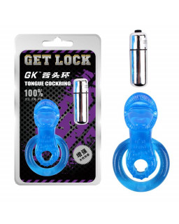 Anillo Vibrador para el Pene The Tongue Azul