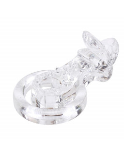 Anillo Vibrador para el Pene The Tongue Transparente