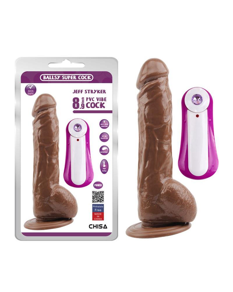 Vibrador Jeff Stryker 89 Marron