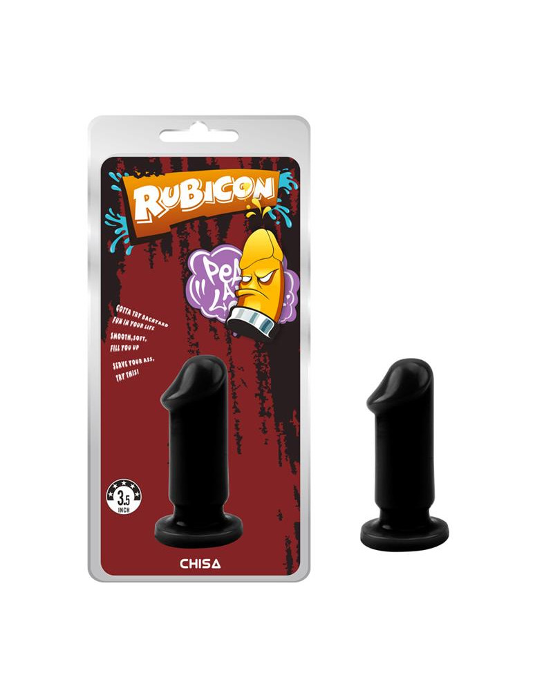 Plug Anal Evil Talla S 9 x 33 cm Negro