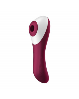 Dual Crush Vibrador y Succionador USB Rojo