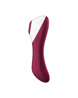 Dual Crush Vibrador y Succionador USB Rojo