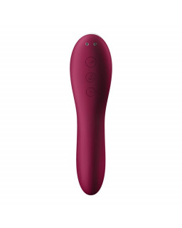 Dual Crush Vibrador y Succionador USB Rojo