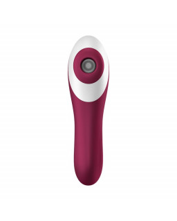 Dual Crush Vibrador y Succionador USB Rojo