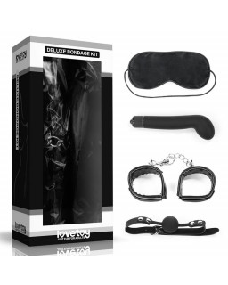 Kit Bondage Deluxe con Vibrador Negro