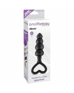 Anal Fantasy Collection Beaded Luv Probe Color Negro