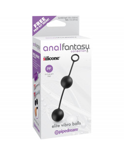 Anal Fantasy Collection Bolas Vibradoras Elite Color Negro