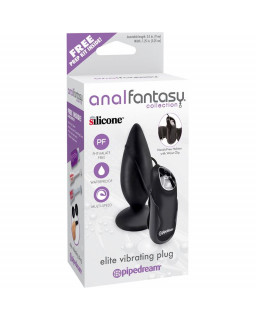 Anal Fantasy Collection Elite Vibrating Plug Color Negro