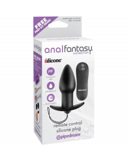 Plug Anal con Control Remoto Color Negro