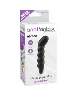 Anal Fantasy Collection Ribbed P Spot Vibe Color Negro