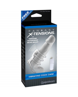 Fantasy X tensions Correa de Pene Vibradora Anillada Color Claro