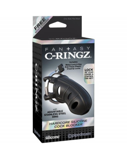 Fantasy C Ringz Jaula de Silicona Hardcore para el Pene Color Negro