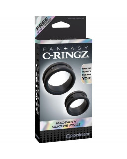 Set 2 Anillos para el Pene Negro