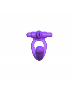 Fantasy C Ringz Anillo de Silicona de Doble Penetracion Rabbit Purpura