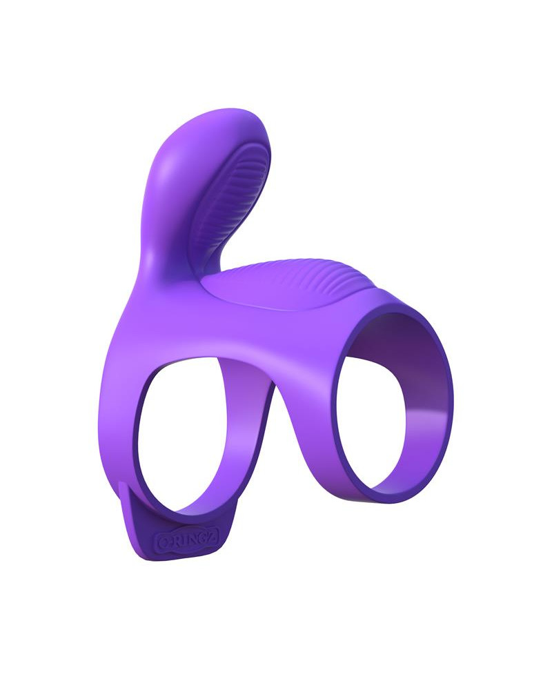 Fantasy C Ringz Anillo Vibrador para Parejas Ultimate Cage Purpura