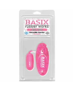 Basix Rubber Works Jelly Egg Color Rosa