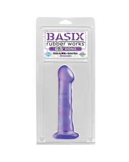 Basix Rubber Works 1651 cm Pene con Ventosa Color Purpura