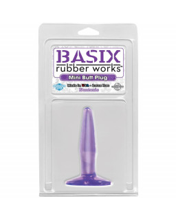 Basix Rubber Works Mini Butt Plug Color Purpura