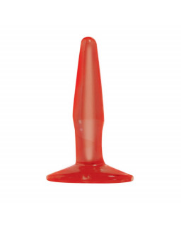 Basix Rubber Works Mini Butt Plug Color Rojo