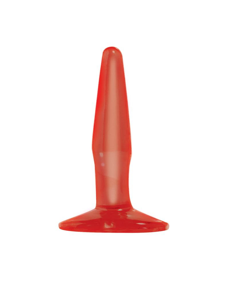 Basix Rubber Works Mini Butt Plug Color Rojo