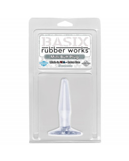 Basix Rubber Works Mini Butt Plug Color Claro