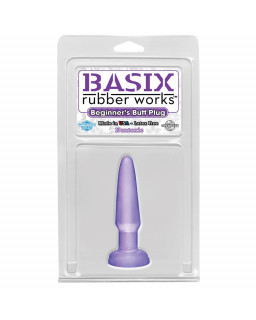 Basix Rubber Works Butt Plug Principiantes Color Purpura