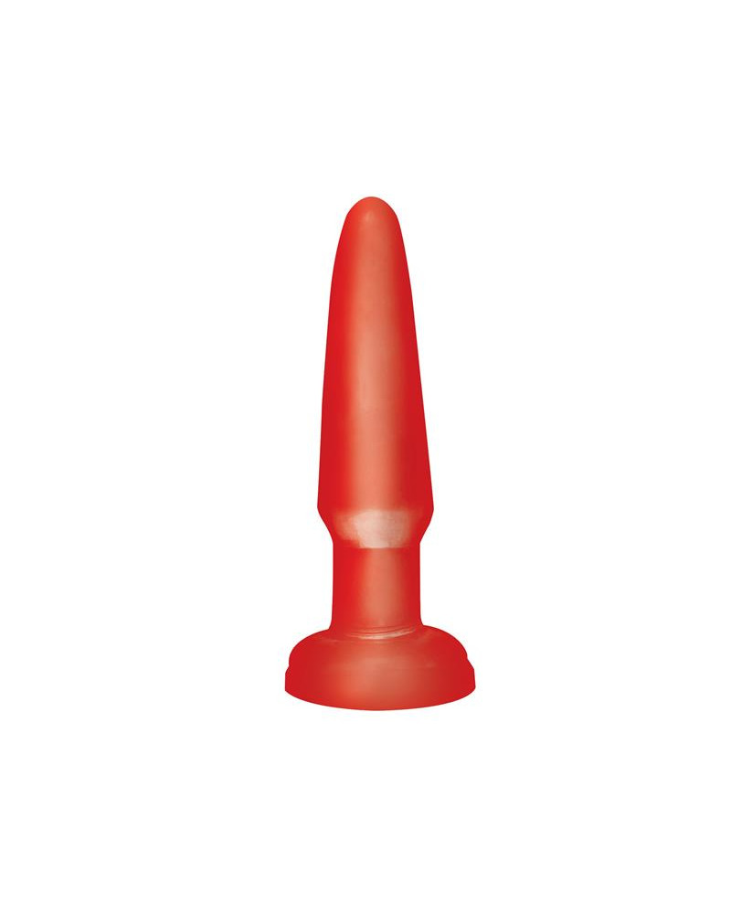 Basix Rubber Works Butt Plug Principiantes Color Rojo