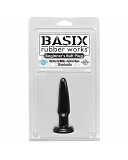 Basix Rubber Works Butt Plug Principiantes Color Negro