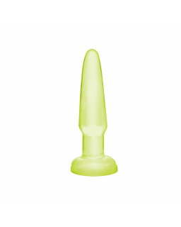 Basix Rubber Works Butt Plug Principiantes Color Fosforescente