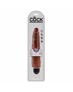 King Cock Vibrador Stiffy 9 Color Marron