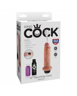 King Cock Dildo Eyaculador 6 Color Natural