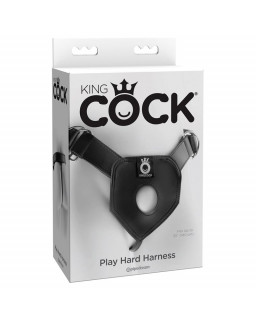 King Cock Play Hard Arnes Negro