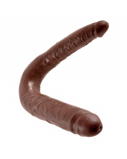 King Cock Pene Doble Penetracion Grande Color Marron