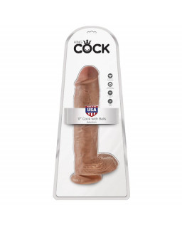 King Cock Pene con Testiculos de 11 Bronceado