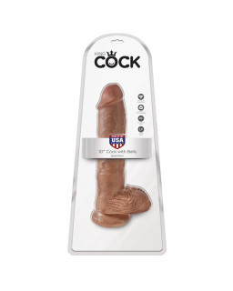 King Cock Pene con Testiculos de 10 Bronceado