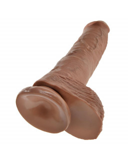 King Cock Pene con Testiculos de 10 Bronceado