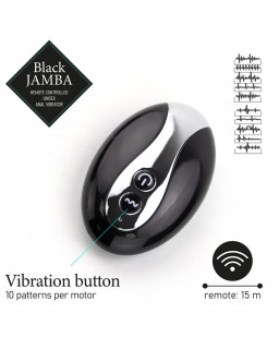 Jamba Vibrador Anal y Estimulador Punto G Negro