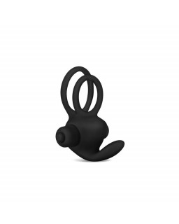 Anillo Vibrador Doble Power Clit Duo Negro