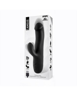 Angus Vibrador con Funcion de Movimiento Thrusting 2 Motores Silicona USB