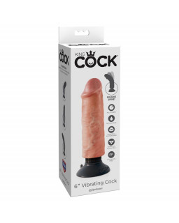 King Cock Vibrador Realistico 6 Color Natural