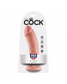 King Cock Pene de 8 Color Natural